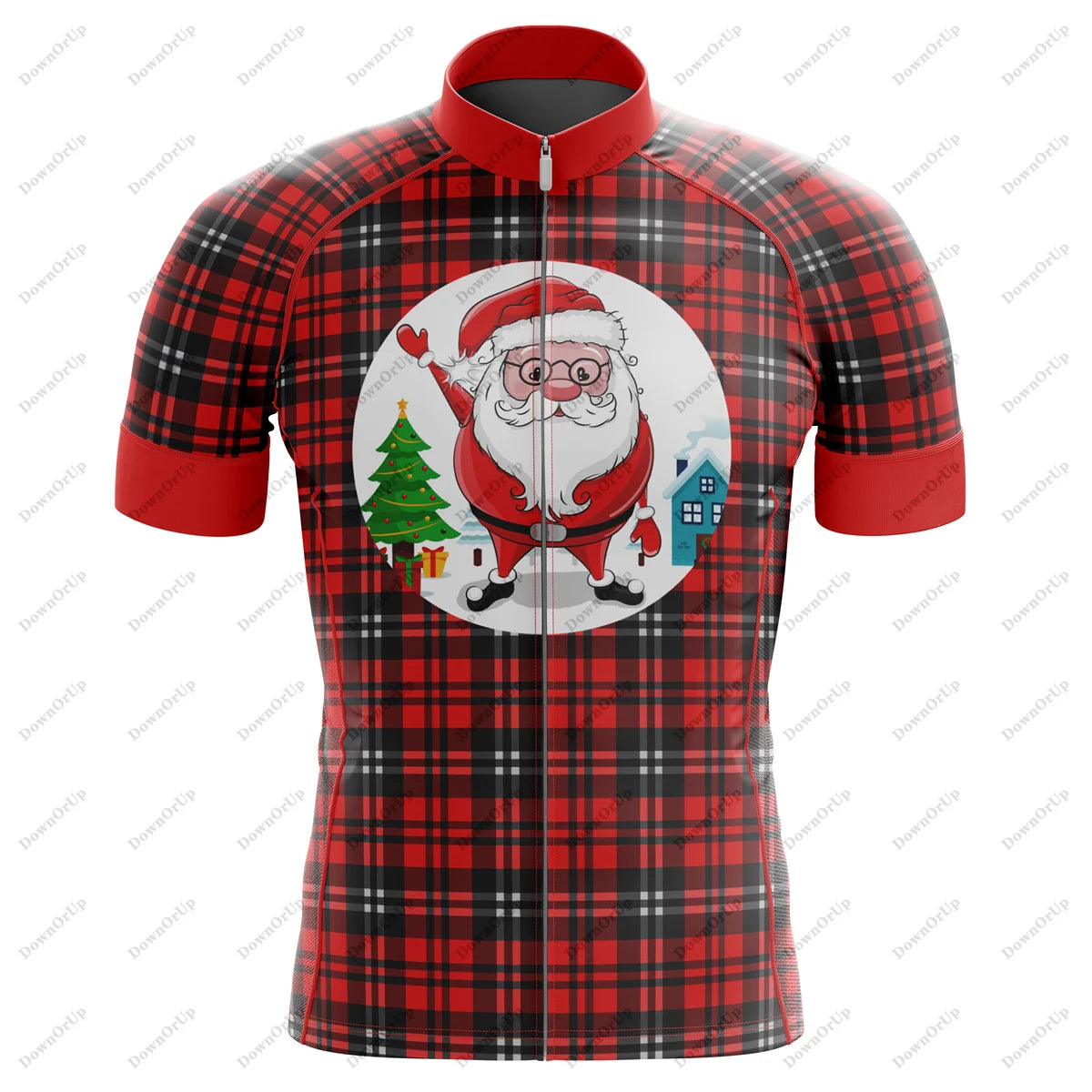Camisa de Ciclismo Masculina Christmas