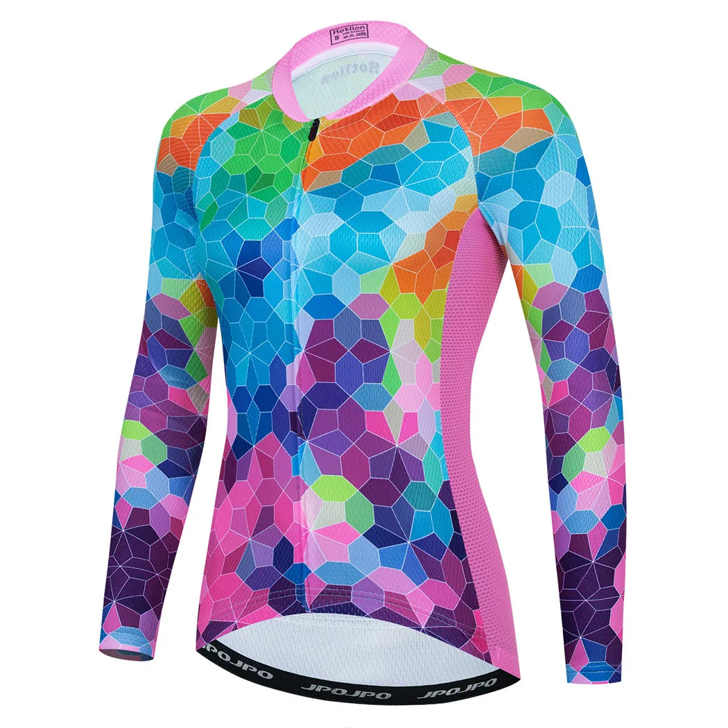 Jersey de Ciclismo Feminina Manga Longa