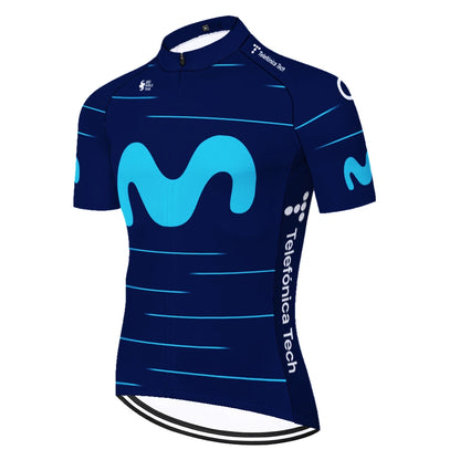 Camisa de Ciclismo Masculina Movistar Italia
