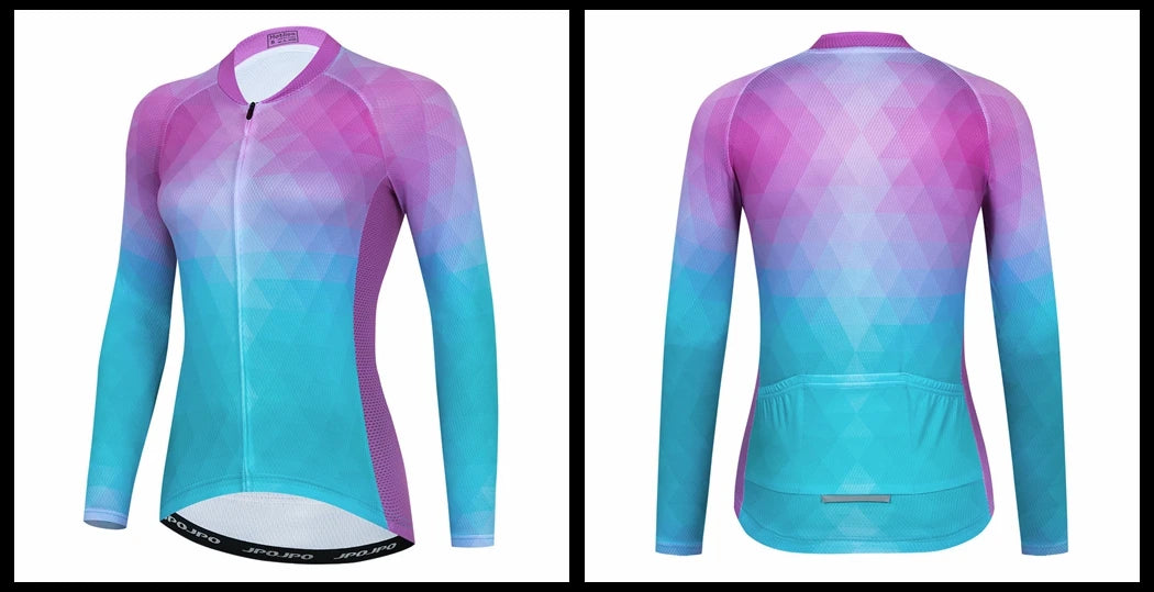 Jersey de Ciclismo Feminina Manga Longa