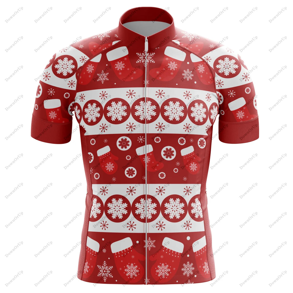 Camisa de Ciclismo Masculina Christmas