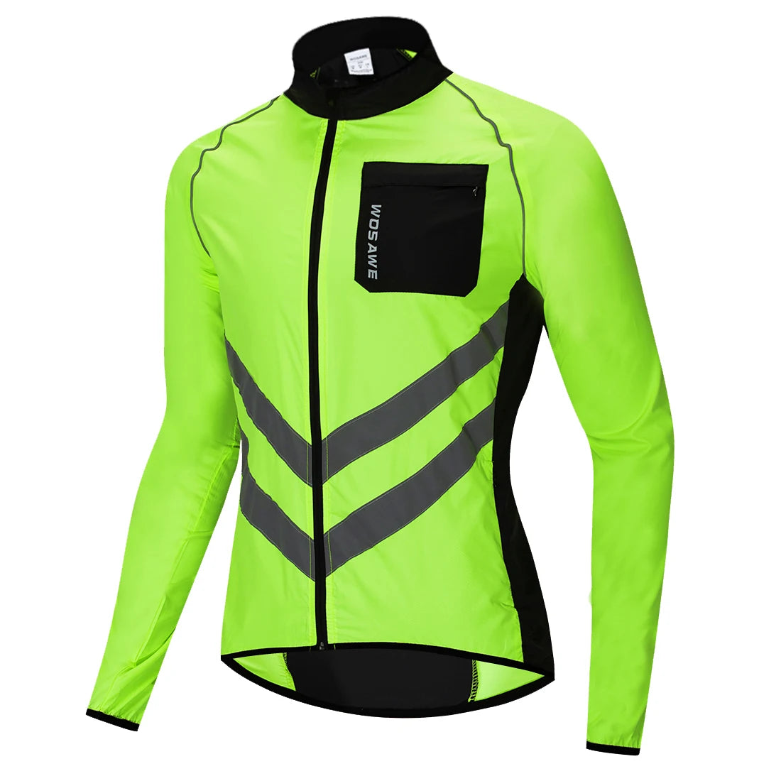 Corta Vento para Ciclismo WOSAWE Impermeável e Refletiva