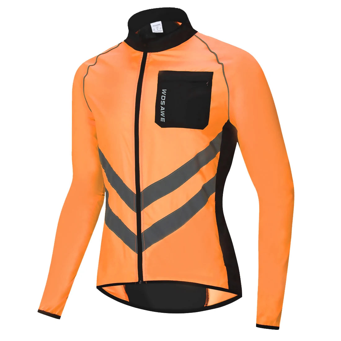 Corta Vento para Ciclismo WOSAWE Impermeável e Refletiva