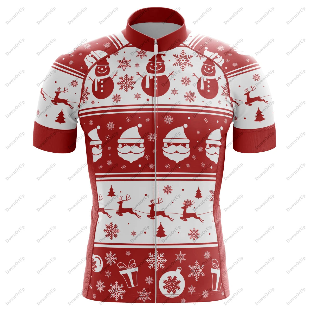 Camisa de Ciclismo Masculina Christmas