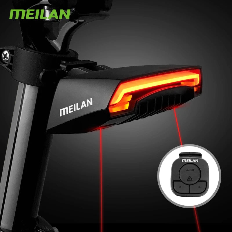 Lanterna Traseira Inteligente Meilan X5 com Controle Remoto