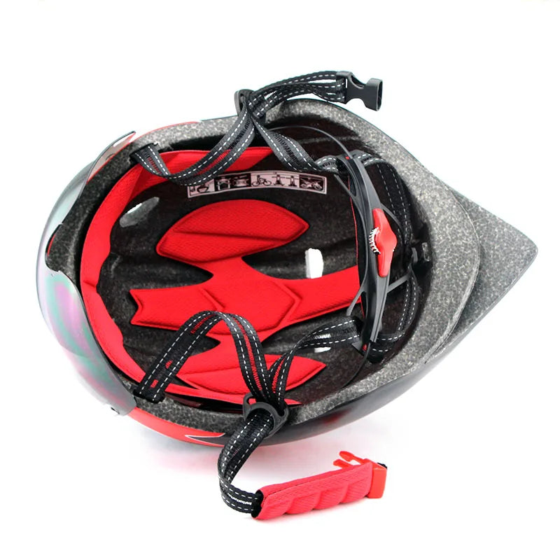 Capacete de Ciclismo com Viseira MTB e Estrada