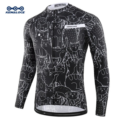 Camisa de Ciclismo KEMALOCE Manga Longa