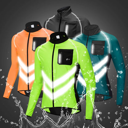 Corta Vento para Ciclismo WOSAWE Impermeável e Refletiva