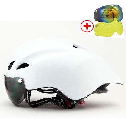 Capacete de Ciclismo com Viseira MTB e Estrada