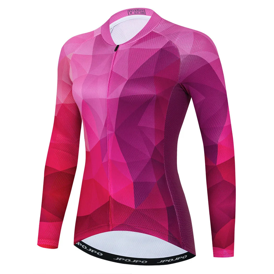 Jersey de Ciclismo Feminina Manga Longa