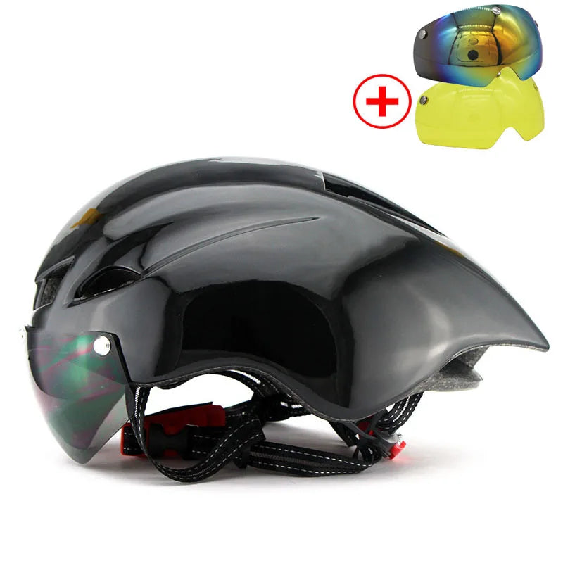 Capacete de Ciclismo com Viseira MTB e Estrada