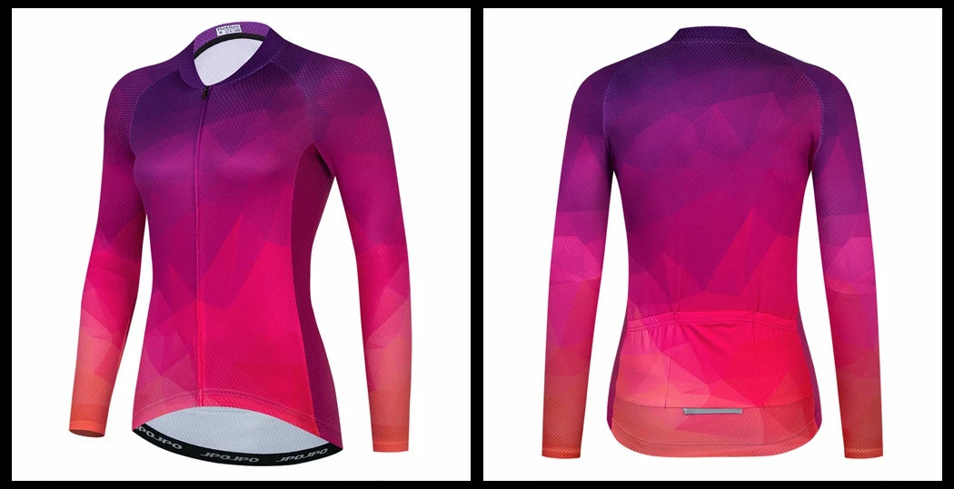 Jersey de Ciclismo Feminina Manga Longa