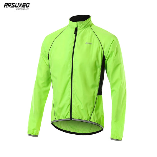 Jaqueta Corta-Vento de Ciclismo Masculina ARSUXEO