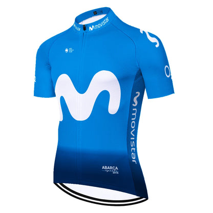 Camisa de Ciclismo Masculina Movistar Italia