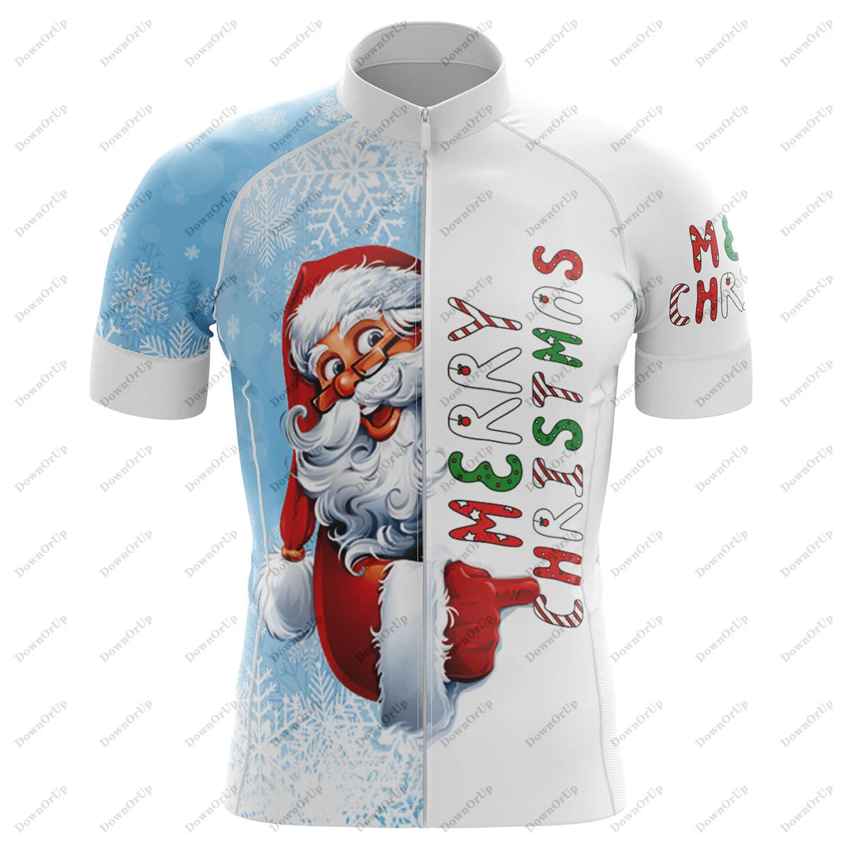 Camisa de Ciclismo Masculina Christmas