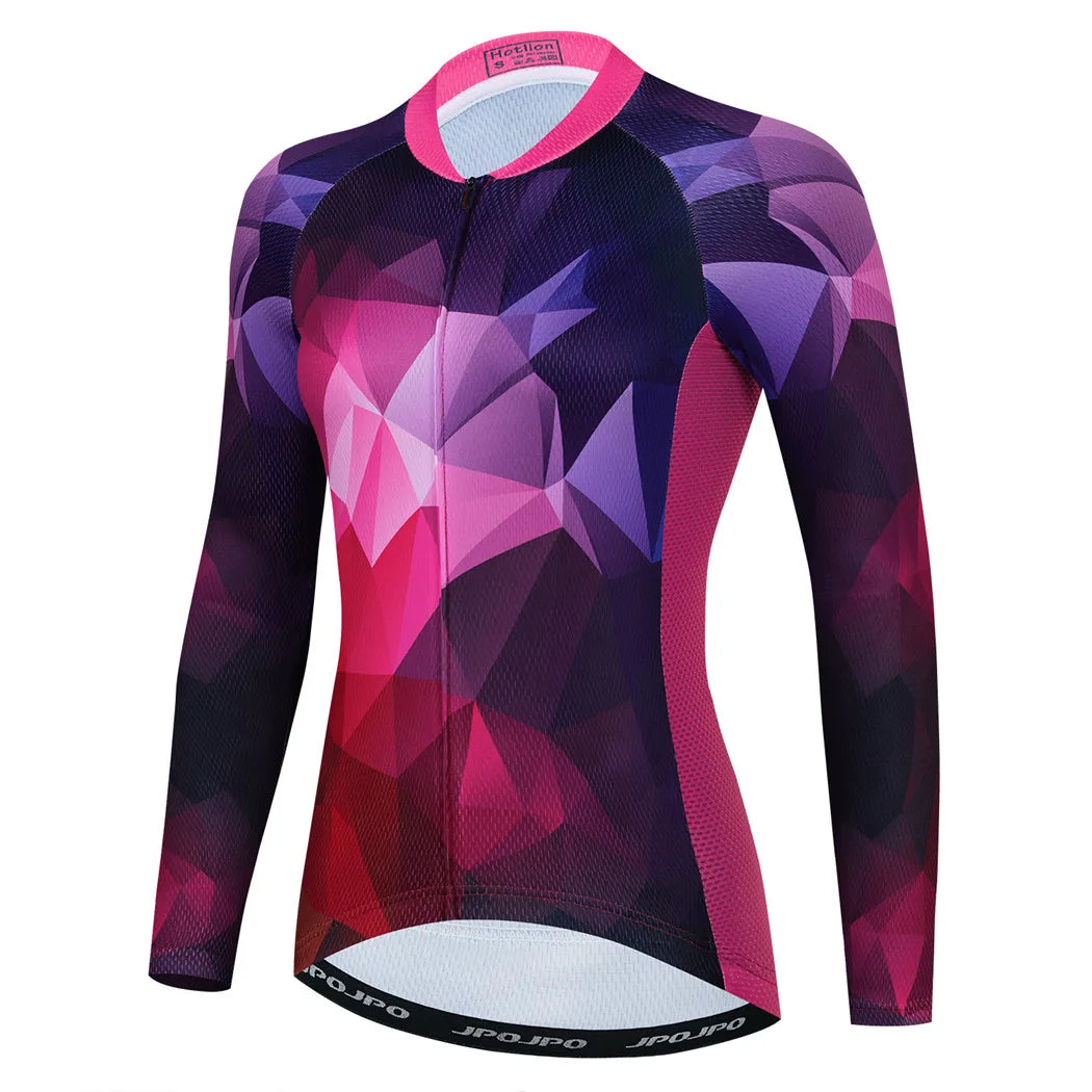 Jersey de Ciclismo Feminina Manga Longa
