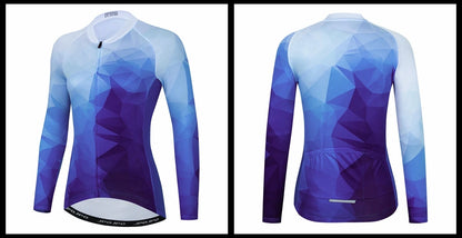 Jersey de Ciclismo Feminina Manga Longa