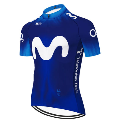 Camisa de Ciclismo Masculina Movistar Italia