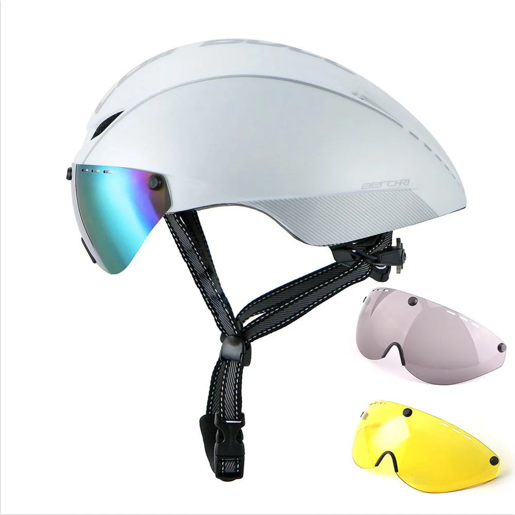 Capacete Aero TT YUMAJ com Viseira