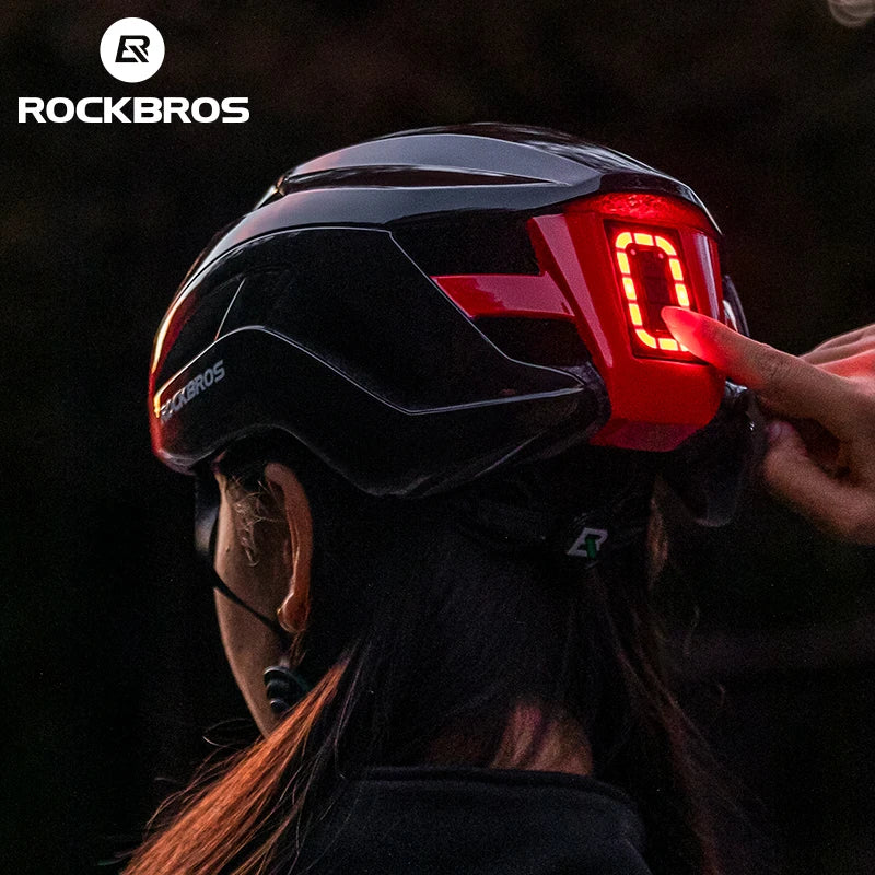 ROCKBROS Cycling Helmet with LED Light