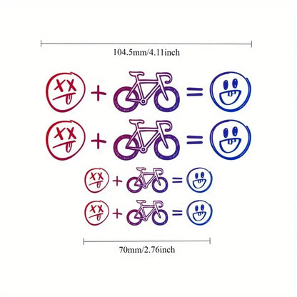 Adesivos Happy Face para Bike