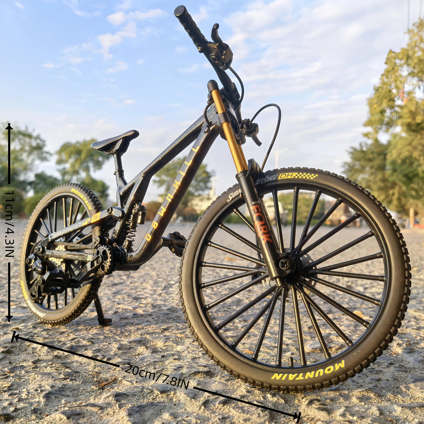 Miniatura de Bicicleta Mountain Bike 1:8