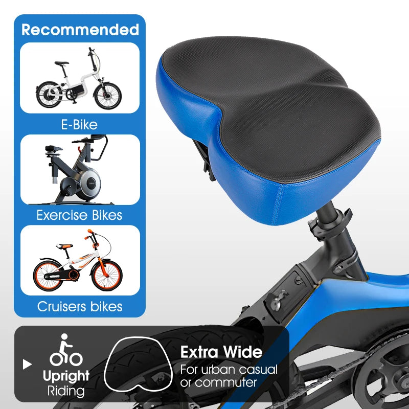 Selim de Bicicleta Confortável WEST BIKING com Dupla Absorção de Impacto