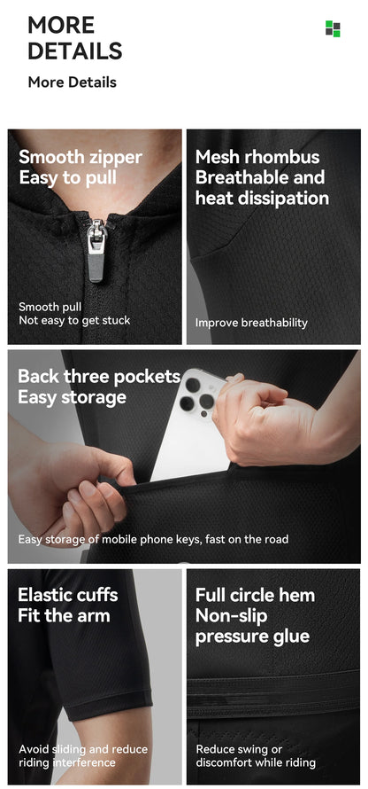 Camisa de Ciclismo Masculina ROCKBROS