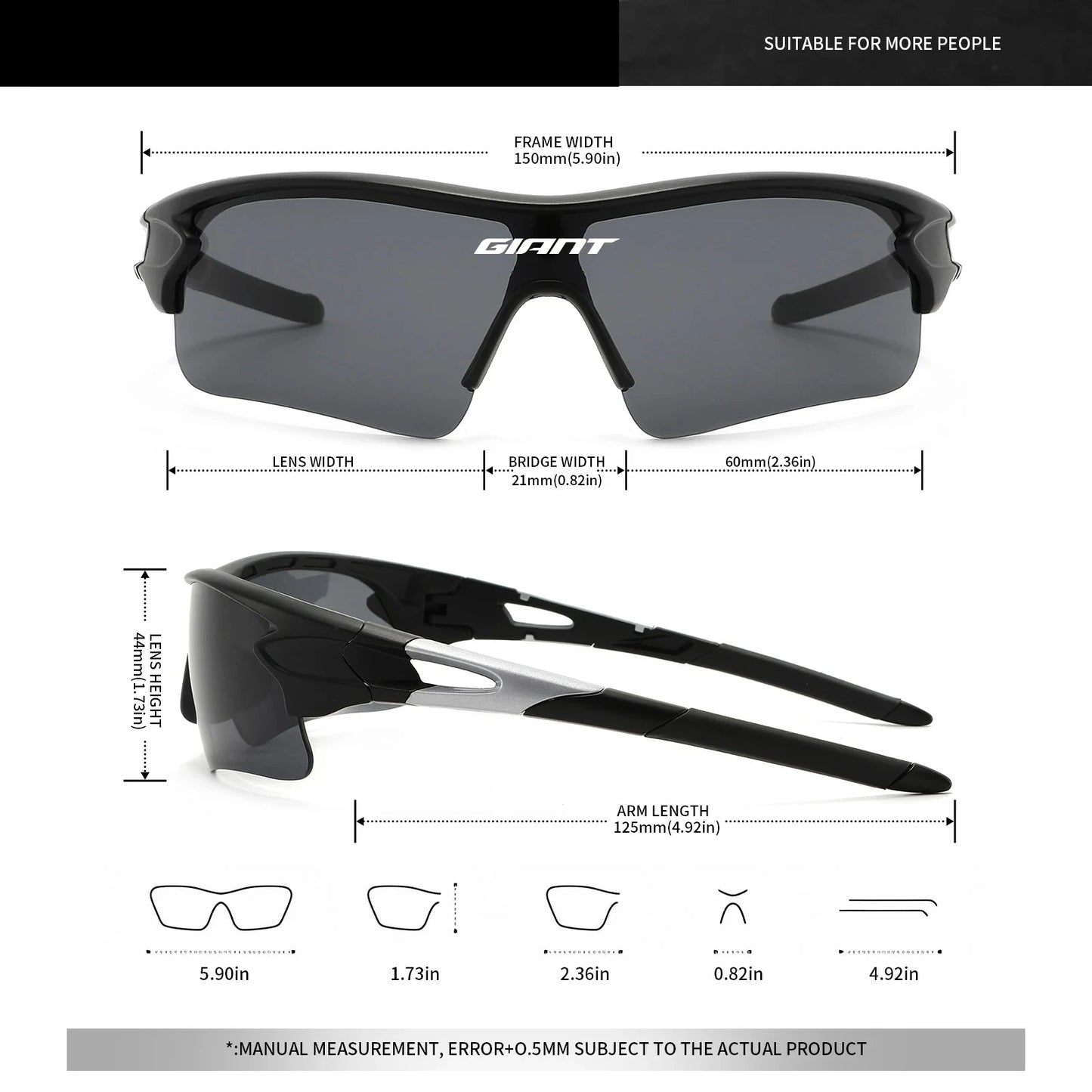 Giant UV400 Outdoor Cycling Glasses