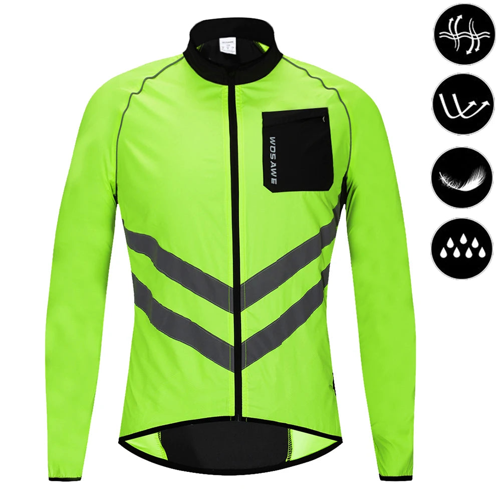 Jaqueta Corta Vento Masculina WOSAWE Refletiva