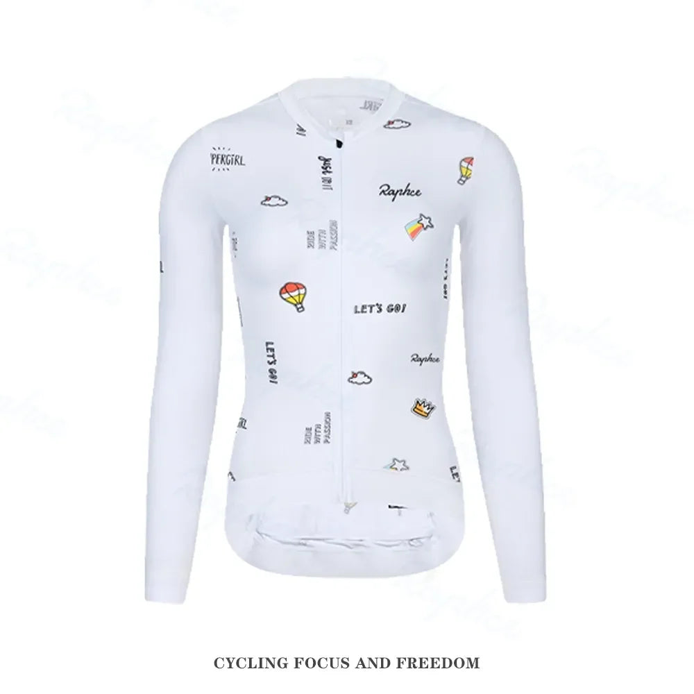 Conjunto de Ciclismo Feminino Raphce Manga Longa