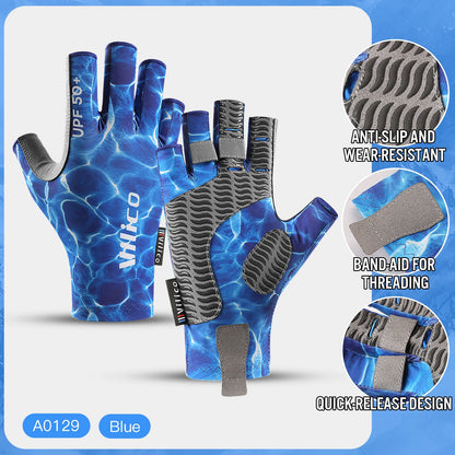 Luvas Esportivas Meio Dedo para Ciclismo,