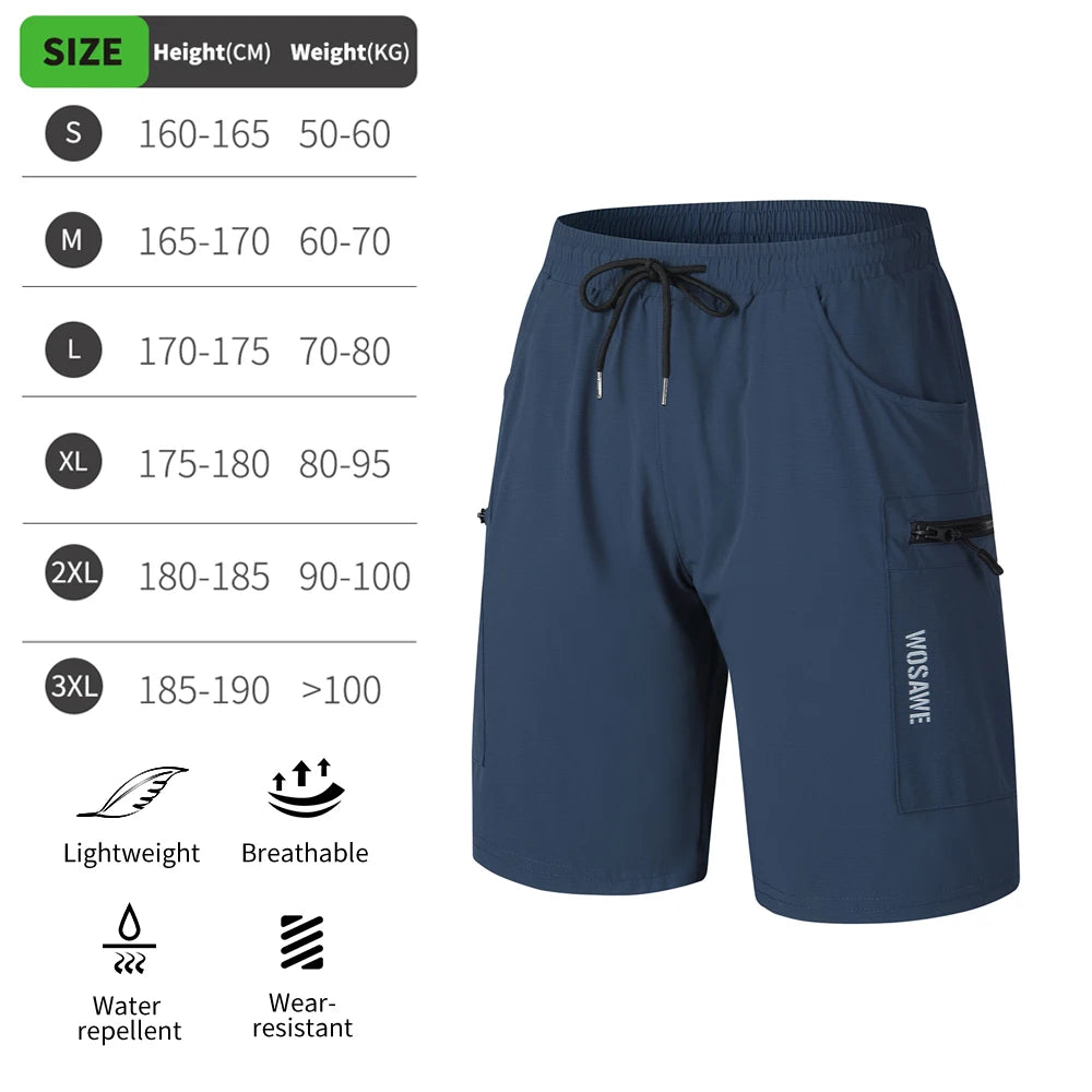 WOSAWE Men's Cycling Shorts 2 in 1