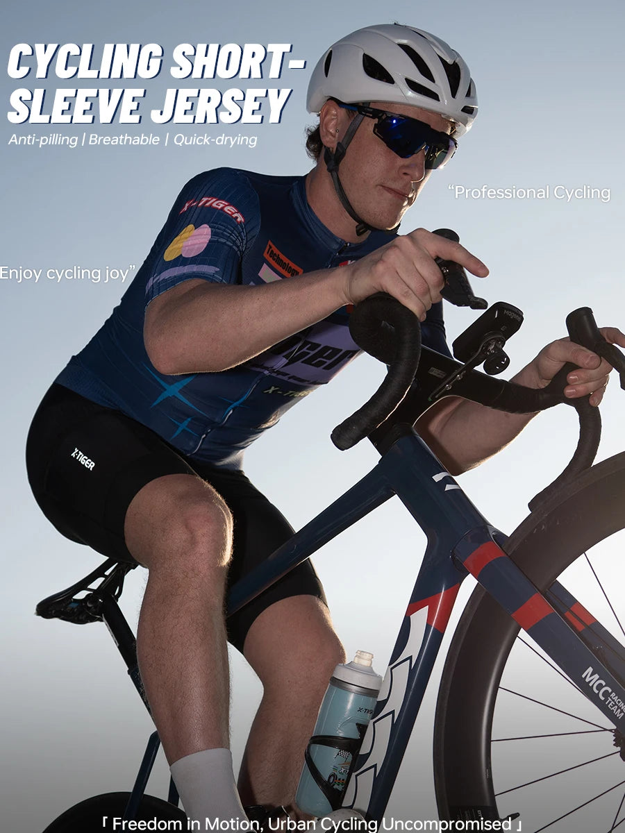 Jersey Ciclismo Masculina X-TIGER Manga Curta