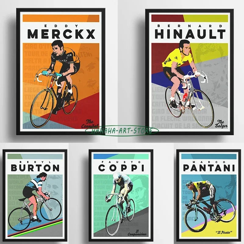 Pôster Decorativo de Ciclismo