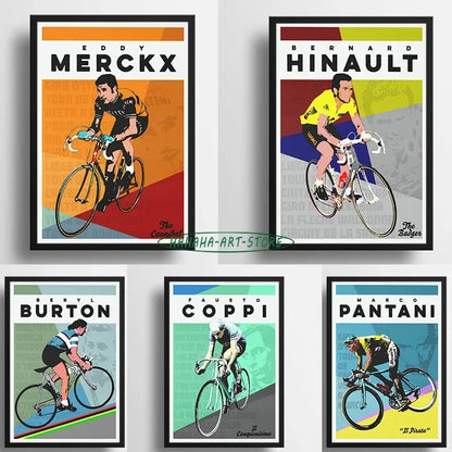 Pôster Decorativo de Ciclismo