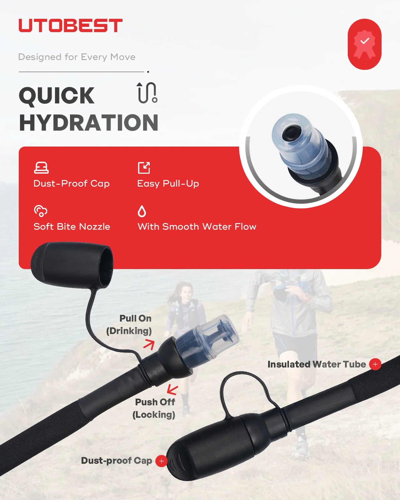 UTOBEST Bolsa de Hidratação TPU