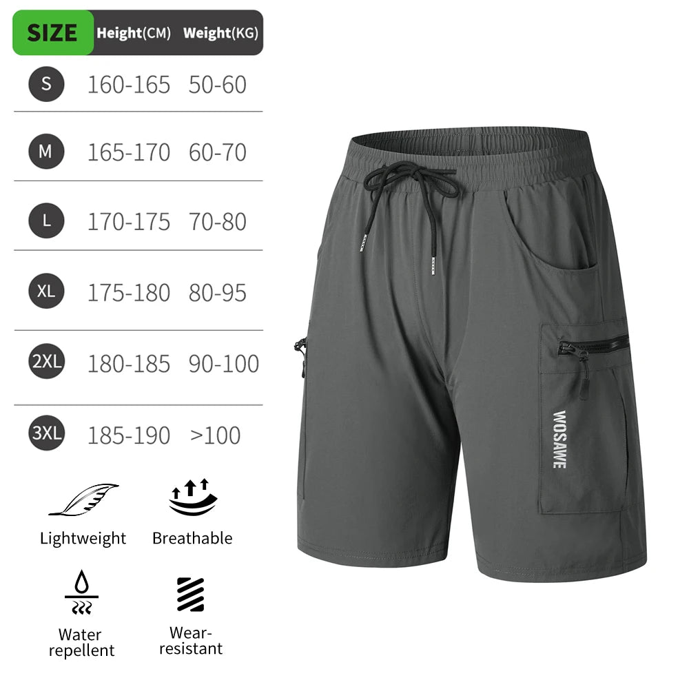 WOSAWE Men's Cycling Shorts 2 in 1