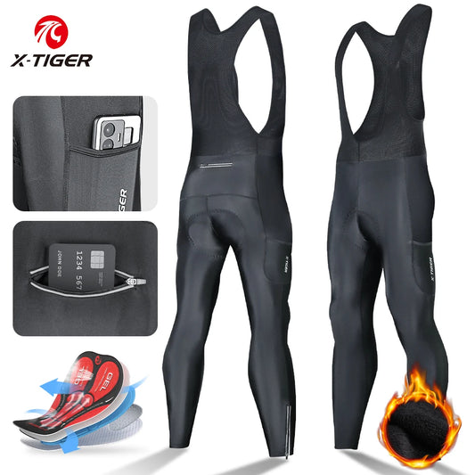 X-TIGER Men's Winter Bib Shorts