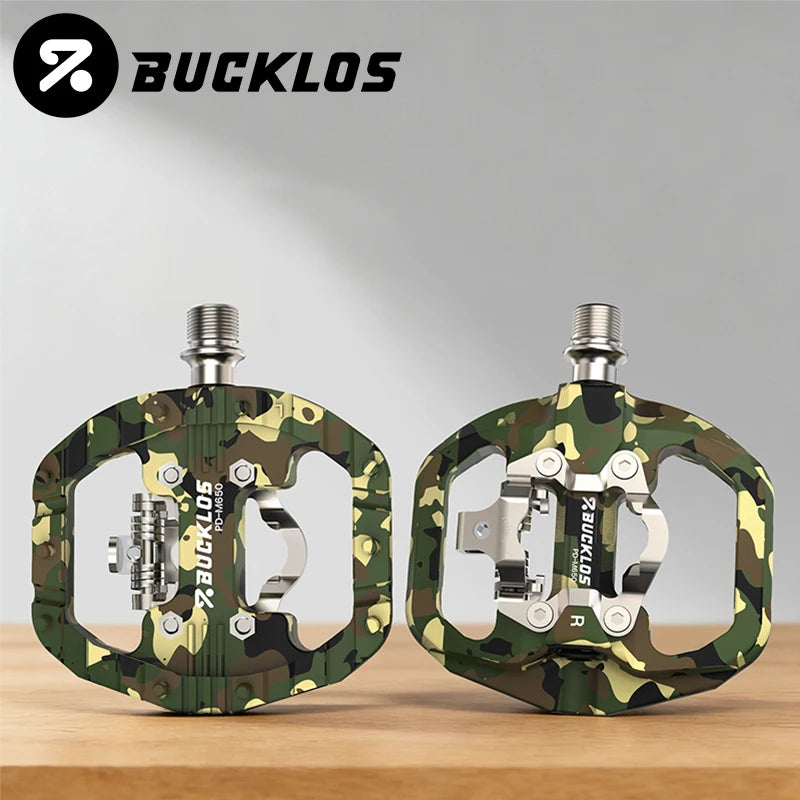 BUCKLOS Dual Function SPD Bicycle Pedal + Platform