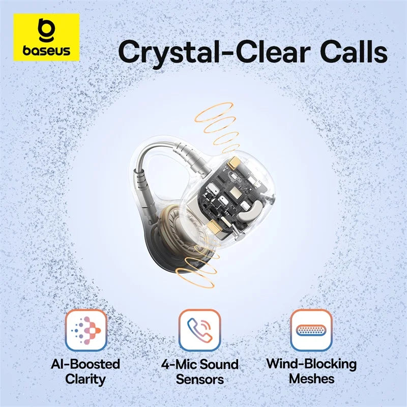 Fone de Ouvido Baseus BC1 Open Ear Bluetooth 6.0