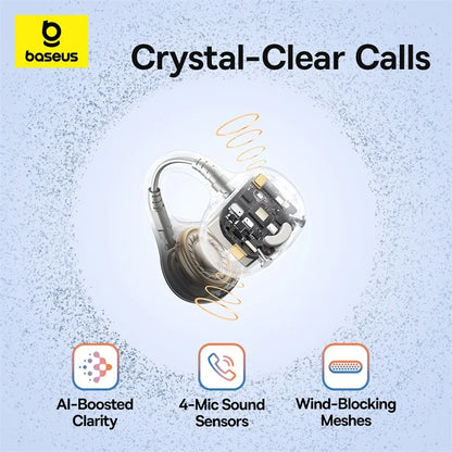 Fone de Ouvido Baseus BC1 Open Ear Bluetooth 6.0