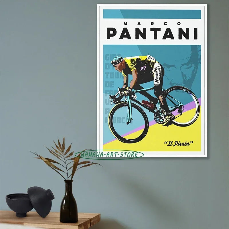 Pôster Decorativo de Ciclismo