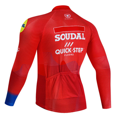 Jersey de Ciclismo Masculina QUICK STEP Manga Longa