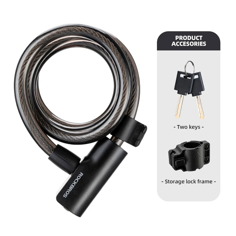 Cadeado ROCKBROS para Bicicleta com Chave