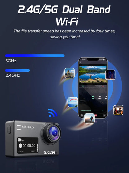 SJCAM SJ8 Pro – Action Cam 4K 60FPS, WiFi 5G, Touchscreen