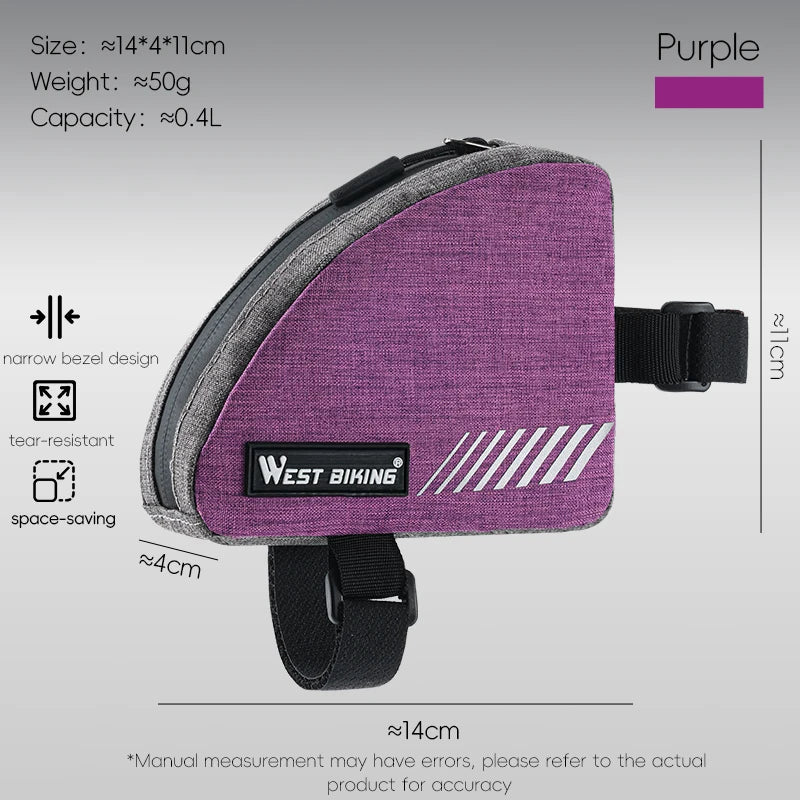 Bolsa de Quadro Triangular WEST BIKING 0.4L