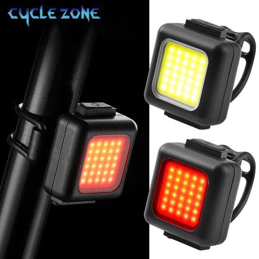 Kit Luzes Bike LED – Farol & Lanterna Traseira USB-C