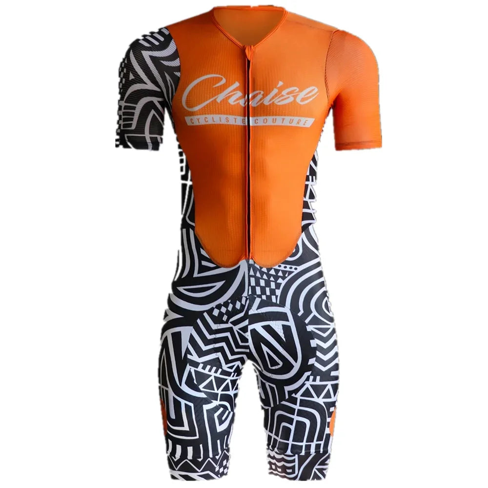 Macaquinho Masculino de Triathlon Chaise Cycliste