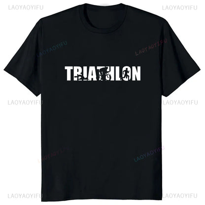 Camiseta Masculina Swim Bike Run Triathlon